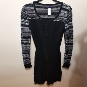 Patagonia Lambswool Midi Fitted Soft Stretchy Office Warm Sweater Dress Medium